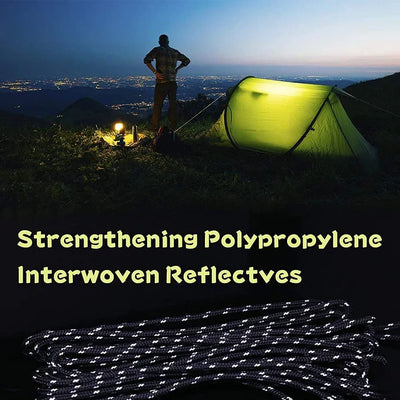 Camping Guylines Ropes for Tent Tarp,Climbing,Hiking Backpacking Outdoor Guy Lines Tent Cords Lightweight Camping Rope
