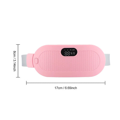 Electric Heating Pad Menstrual Cramp Massager Belt Women Period Care Hot Compress Device Vibration Abdominal Ulter Warmer Belt