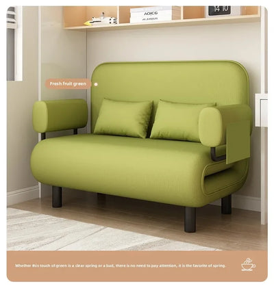 Sofa bed folding dual-purpose small apartment living room Internet celebrity telescopic bed single balcony