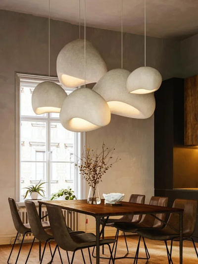 Nordic Simple Living Room Bedroom Pendant Lights Home Decor Kitchen Island Chandeliers Dining Room White Round Lighting Fixtures