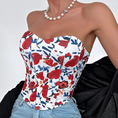 Sexy Corsets Women Shaper Camis Underbust Body Woman Clothes Casual Bustier Ladies Crop Tops Lingerie Strapless Tanks