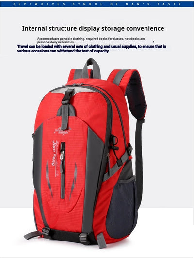 Outdoor Travel Backpack Big Capacity Fashion Travel Backpacks Men Climbing Travel Backpack Classic Sport Travel Backpacks
