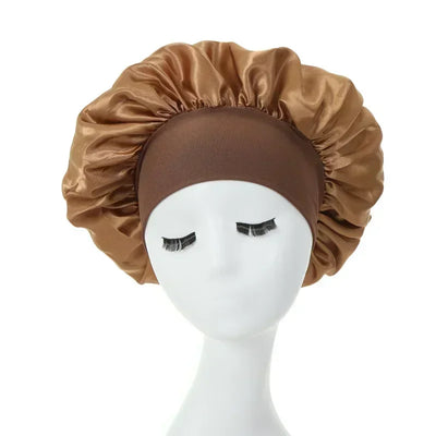 Women's Silk Bonnet for Sleeping Double-layer Adjustable Hood Capbath Cap Chemotherapy Cap Styling Cap Hair Wrapping Tool
