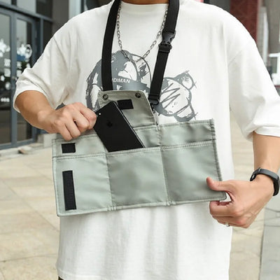 Male Bag Men Satchel High Quality Men Diagonal Mini Crossbody Bags Shoulder Multi-Function Mobile Phone Bag Outdoor Sports Bag