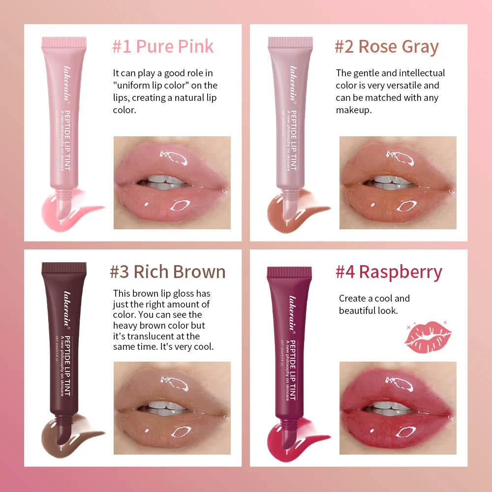 Plump Moisturizing Glossy Mirror Lip Gloss Nutritious Lip Oil Cosmetic Portable Lip Makeup Reduce Fine Lines On Lips For Women
