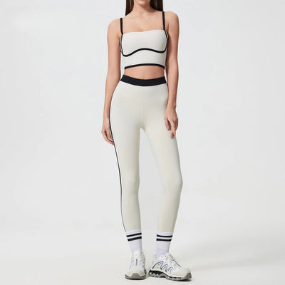 European and American New Nude Breathable Back Sports Bra for Women Shock Resistant Gathering Shaping Fitness Fashion Yoga Bra