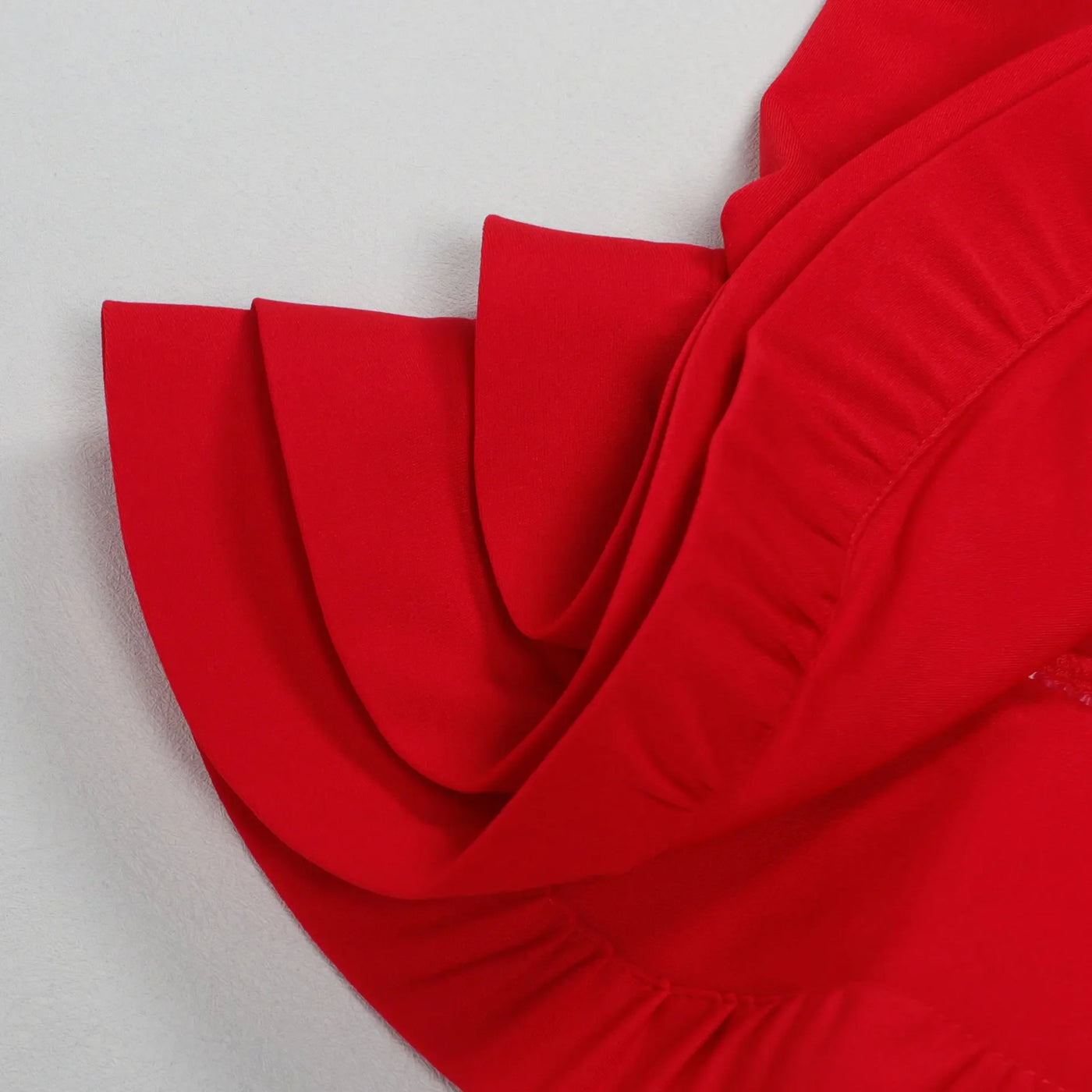 Elegant Party Dress for Women Ruffle Evening Dresses Lantern Short Sleeve Fishtail Tiered Wedding Dress Women
