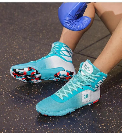 2025 New Wrestling Shoes for Men Non Slip Breathable Boxing Sneakers Wrestling Training Shoes Wear-Resisting Combat Sneakers