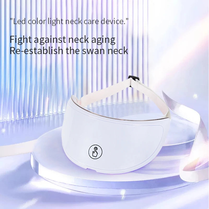 Neck LED Mask Photon Anti-Wrinkle Skin Tightening Neck Beauty Device Skin Care Brighten Rejuvenation Neck Wrinkle Remover