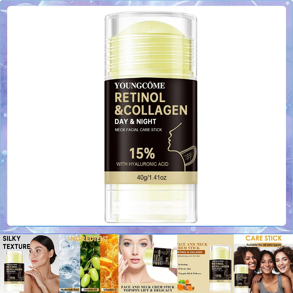 Retinol Face and Neck Treatment Bar Collagen with Firming Elasticity Improve Loose Skin Lotion Moisturizes and brightens skin