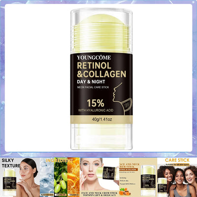 Retinol Face and Neck Treatment Bar Collagen with Firming Elasticity Improve Loose Skin Lotion Moisturizes and brightens skin