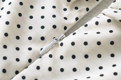 Luxury Dresses Women 2025 Summer Short Dress Sexy Frenchy Mini Dress Short Puff Sleeve Mini Dress With Bow Detail Dots Print