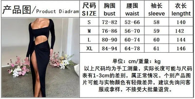 Y2k Summer midriff Baring Elegant Sexy Long Sleeve Ruched Bodycon Dress Women  Maxi Dresses Skinny Stretchy Party Vestidos