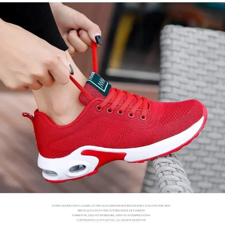 Sports Shoes for Women Spring White Breathable Casual Sneakers Summer Breathable Air Cushion Running Zapatillas Mujer Girl Shoes