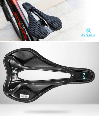 Racing Saddles Bicycle Seat RYET Ultralight 3D Printed Bike Saddle Carbon Saddle Mountain Road MTB Cushion Cycling Seating Parts