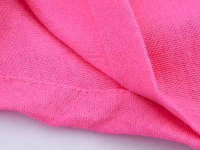 2025 new women's clothing European and American style fashionable linen western style asymmetrical V-neck design linen top