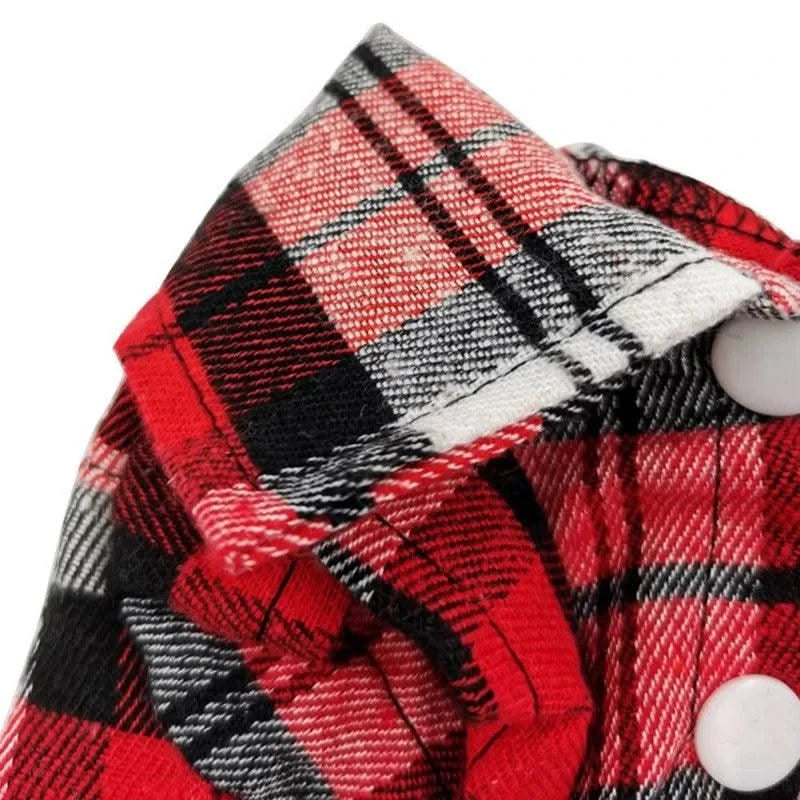 Pet Clothes Dog Shirt Summer For Small Medium Dogs Cat British Style Plaid Clothing Breathable Fashion Puppy Chihuahua T-shirt
