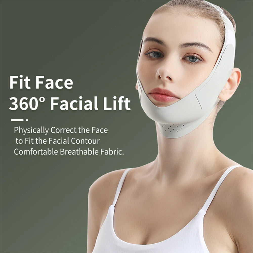Reusable Face Slimming Bandage V Line Face Shaper Chin Cheek Lift Up Belt Facial Massage Strap Face Lifting Skin Care Tools