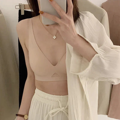 Wire Free Push Up Bralette Sexy Seamless Sleepwear
