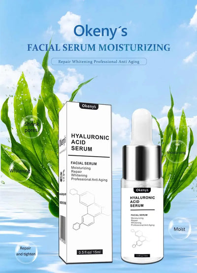15ml Hyaluronic Acid for Face Serum Moisturizing Whitening Facial Essence Face Cream Repair Anti Aging Lifting Firming Skin Care