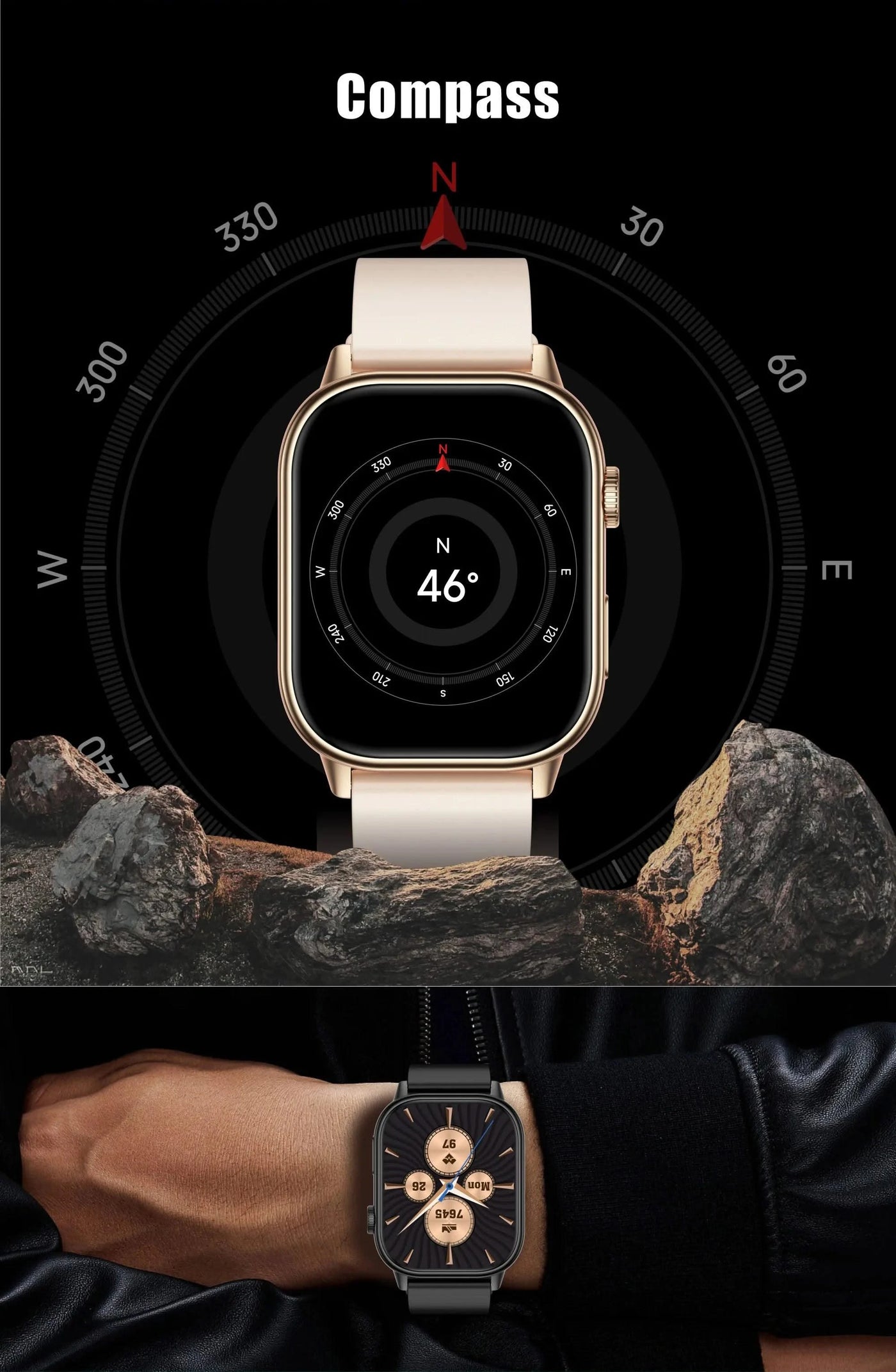 LIGE GPS Trajectory Smart Watch Women 2.01" HD Screen Compass Bluetooth Call Heart Rate Blood Oxygen Men Smartwatches 2025 New