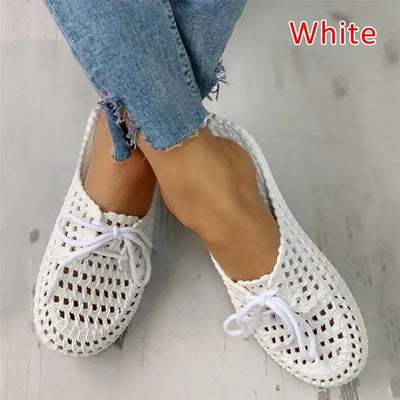 Women's Flip-flops Slippers 2023 Summer Shoes for Women Sandals Fashion Hollow Out Breathable Beach Shoes Lace-up Ladies Slipper