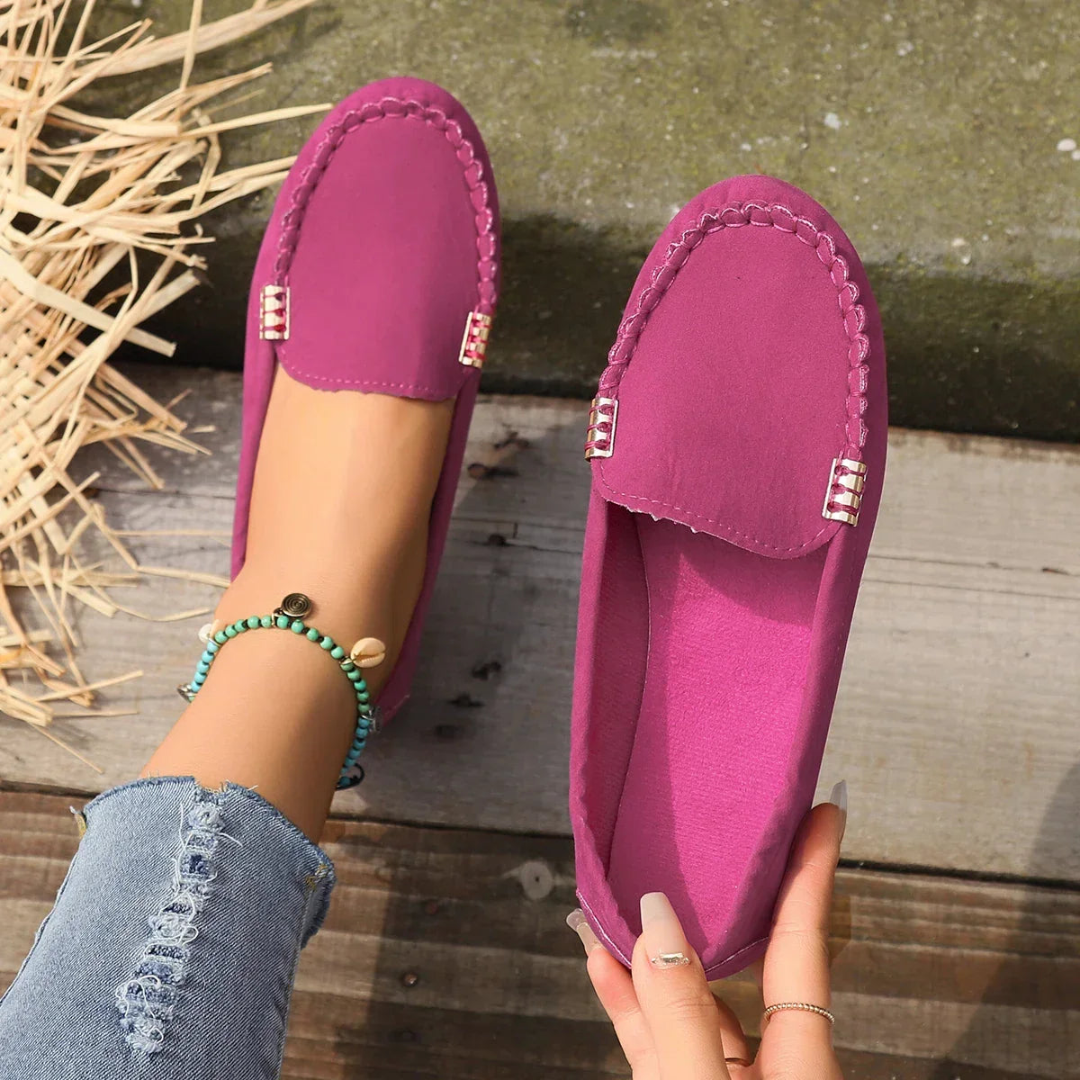 Women Shoes Slip On Loafers For Ballet Flats Women Moccasins Casual Sneakers Zapatos Mujer Flat Shoes For Women Casual Shoes