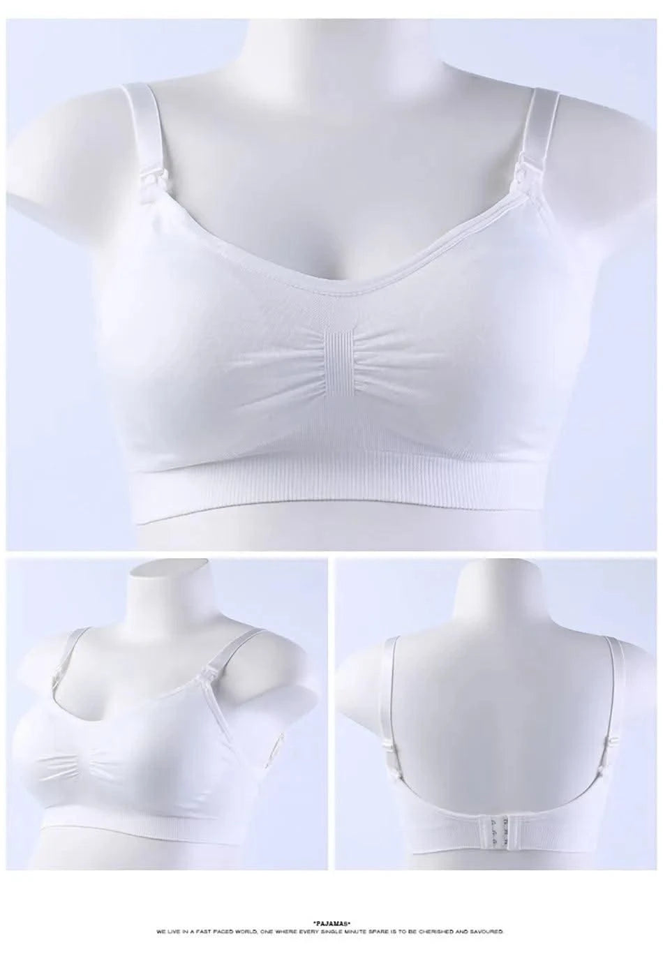 Maternity Bras Double Layer Seamless Bra Pregnancy Clothes Prevent Sagging Breastfeeding Women's Breathable lactancia Bra