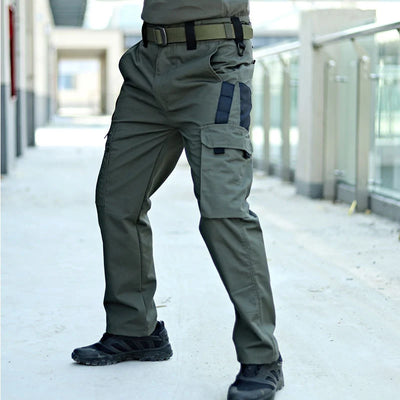 Men's Outdoor Work Pants 2-Pcs Tactical Cargo Trousers New Multi-pocket Wear-Resistant Workwear Outdoor Waterproof Hiking Pants