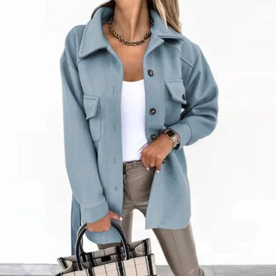 Women Fashion Jacket Thickened Windproof Thermal Coats Versatile Daily Wear