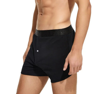 2024 Men's Cotton Jersey Boxer Short Loungewear Underwear Loose Fit Underpants Sleepwear Shorts Boxers for Men