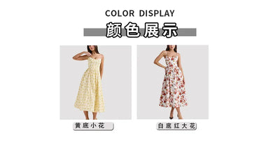 Elegant floral prints Dresses for summer women's dresses 2024 New Skinny Sexy Backless SLeeveless High Waist Maxi Sling Dress