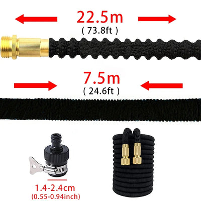 Garden Water Hose Reel Expandable Watering Hose High Pressure Flexible Car Wash Watering Garden Irrigation Magic Hose Pipe