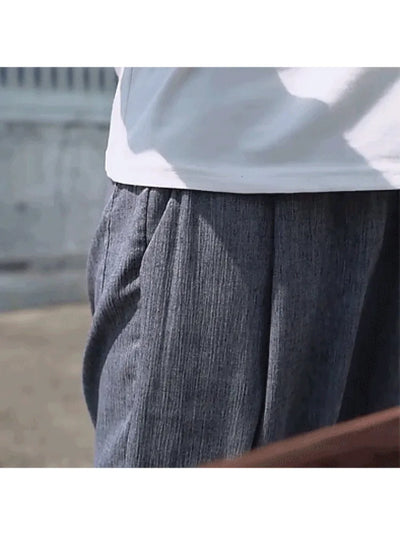 Men's Cotton and Linen Trousers Harem Pants Cuffed Fashion Trousers Linen Slim Pants Beach Pants Joggers Streetwear Loose Pants