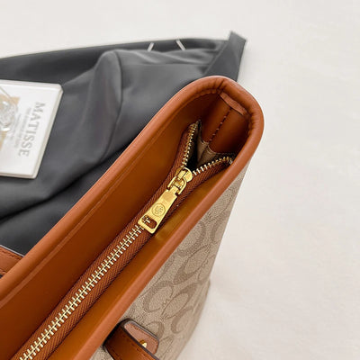 Elegant Ladies Leather Handbag Classics Women's Designer Luxury Zipper Shoulder Bag With Designer Letter Logo