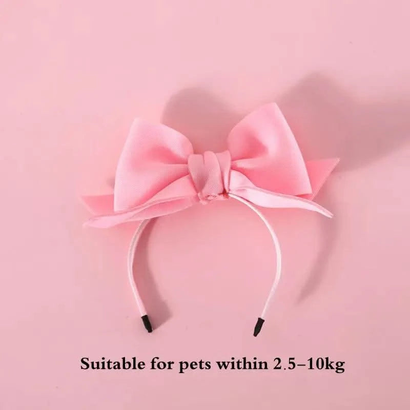 Cat Accessories Party Cat Headdress Wear Puppy Hairband Dog Dress Up Hat Pet Hair Accessories Bow Tie Dog Bowknot Pet Hair Hoop