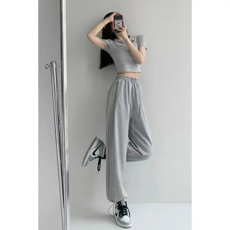 New Jogging Sweatpants Women Joggers Sports Pants Women  Fashion Korean Tracksuit Pants Pantalon Female