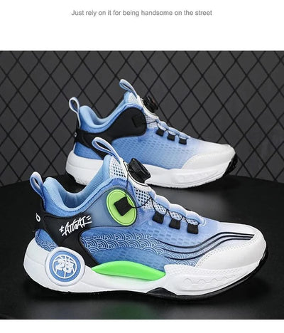 Children Basketball Shoes Boys Sneaker 2025 New Luxury Tennis Shoes 4 To 12 Years Breathable Non-slipp Sports Shoes for Boy