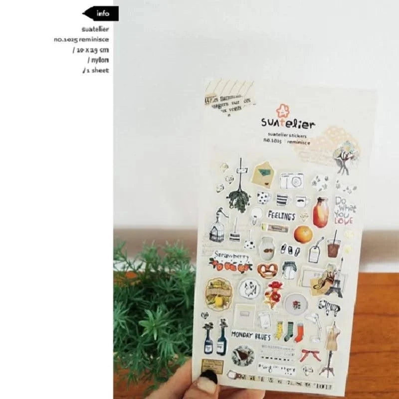 Home Furnishing  Cartoon Decorative Stationery Stickers Scrapbooking DIY Diary Album Stick Label