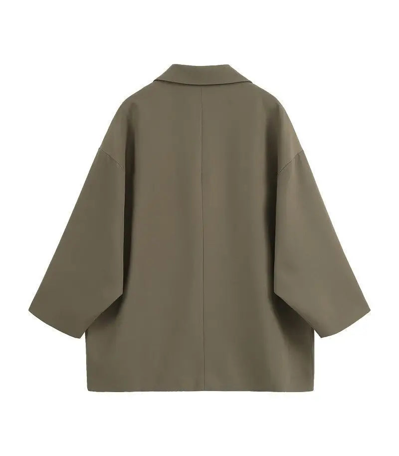 Oversize Blazer Women Suit Korean Chic Black Blazer Casual Coat Streetwear Loose Jackets Solid Women's Clothing Student New