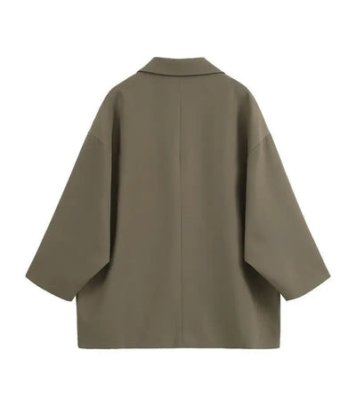 Oversize Blazer Women Suit Korean Chic Black Blazer Casual Coat Streetwear Loose Jackets Solid Women's Clothing Student New