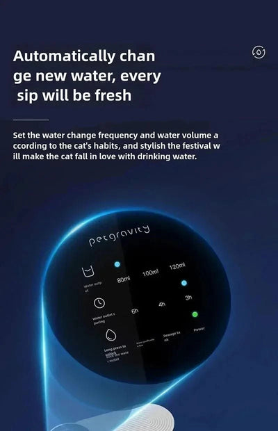 Portable Pet Water Fountain: Automatic Dispenser for Cats & Dogs, No Plug Needed, Keeps Water Fresh & Flowing!