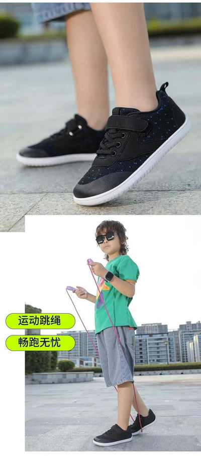 Little Big Kid Wide Barefoot Shoes Boys Girls Minimalist Sneakers Lightweight Non Slip Narutal Children Walking Shoes Skate Flat