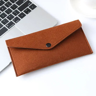 Felt Envelope Mobile Phone Bag Storage Pouch Wallet Credit Card Holder Business Change Purse Bag Thin Wallet Card Holde