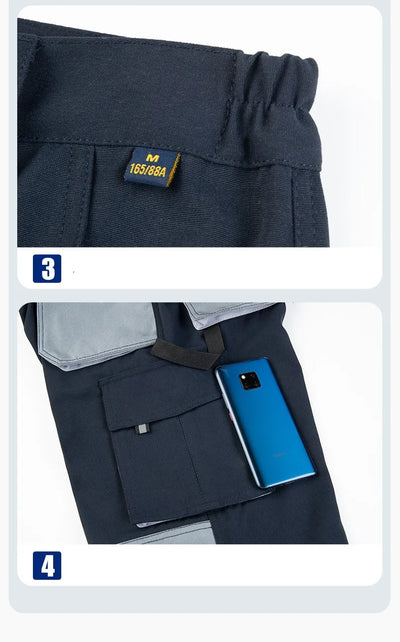 Work Trousers Working Pants For Men Cargo Pants Men Workwear Multi-pocket Outdoor Hiking Joggers Pants Functional Pockets Pants