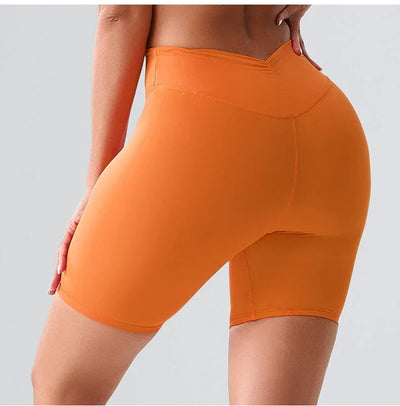 Women Sports Biker Shorts Women High Waist Yoga Shorts Cycling Shorts Push Up Fitness Leggings Tummy Control Yoga Slim Shorts
