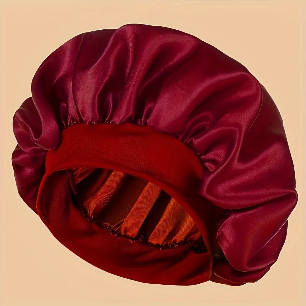 Satin Bonnet Hair Bonnet for Sleeping Silk Bonnets for Women with Elastic Soft Band for Hair Care Night Hair Care Accessories
