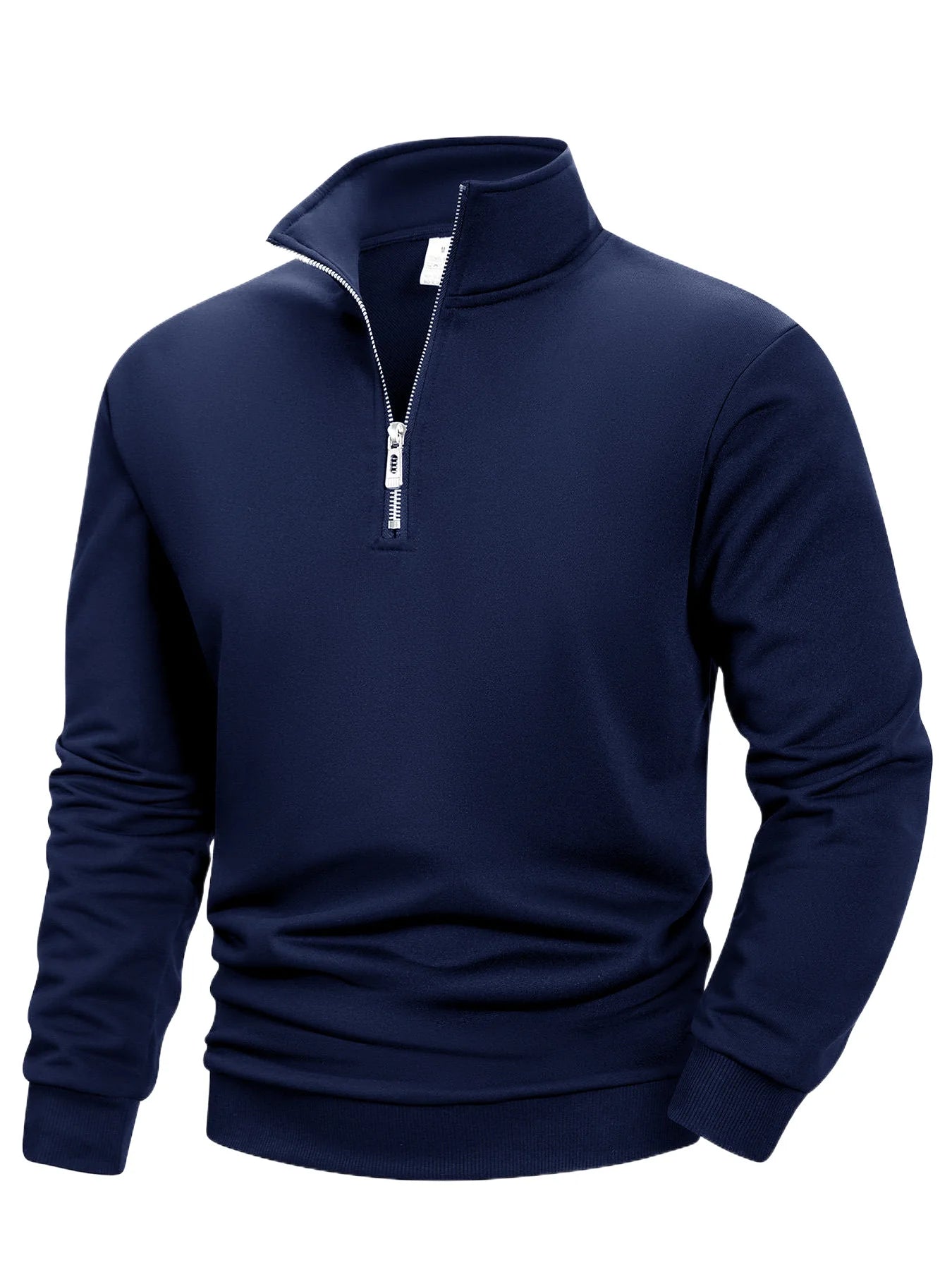 2025 Men Sweatshirts Spring Autumn Pullover Half Zipper Pullover for Male Hoody Outdoor Sweatshit Solid Color Stand Collar S-3XL