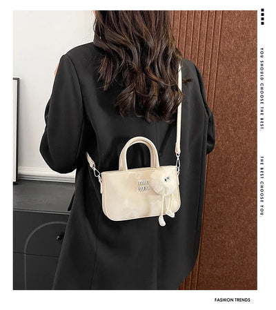 2025 New Women's Luxury Handbag Designer Small Square Purse Fashion Top Handle Crossbody Bag Elegant Shoulder Bag Trendy Clutch