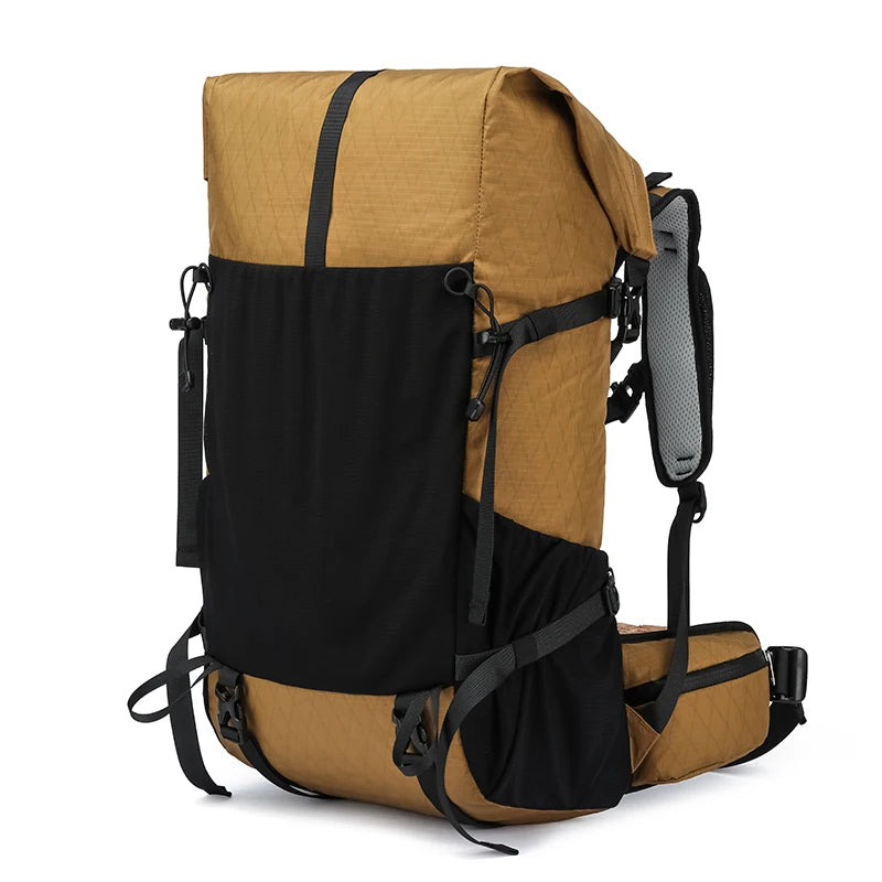 30L Hiking Backpack Daily Travel Wear-Resistant Waterproof Professional Climbing Large Capacity Roll-Up Shoulder Bag 2025 New